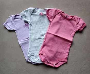Lot de bodies manches courtes 3 mois petit bateau