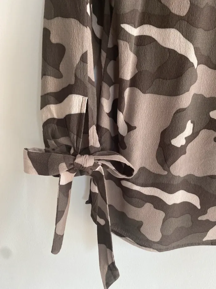 Blouse liu jo camouflage verte - photo numéro 4