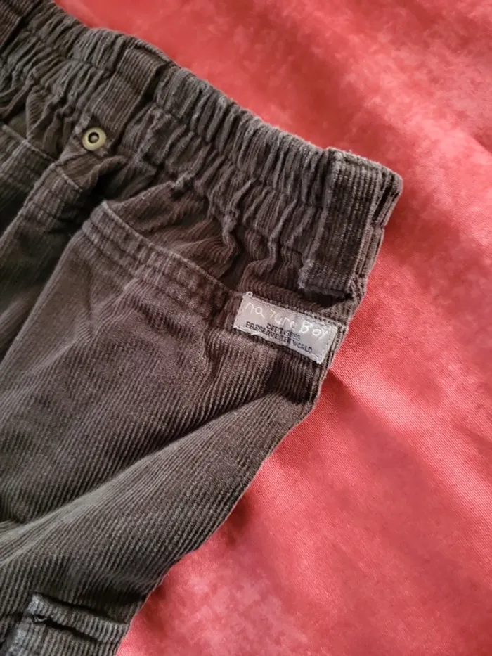 Pantalon cargo velours marron healthy nature - photo numéro 4