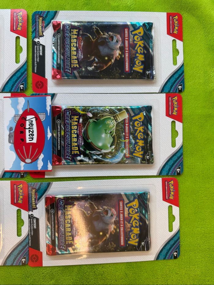 Lot de 9 Blisters Booster Mascarade Crépusculaire EV06 Neuf et Scellé - photo numéro 3