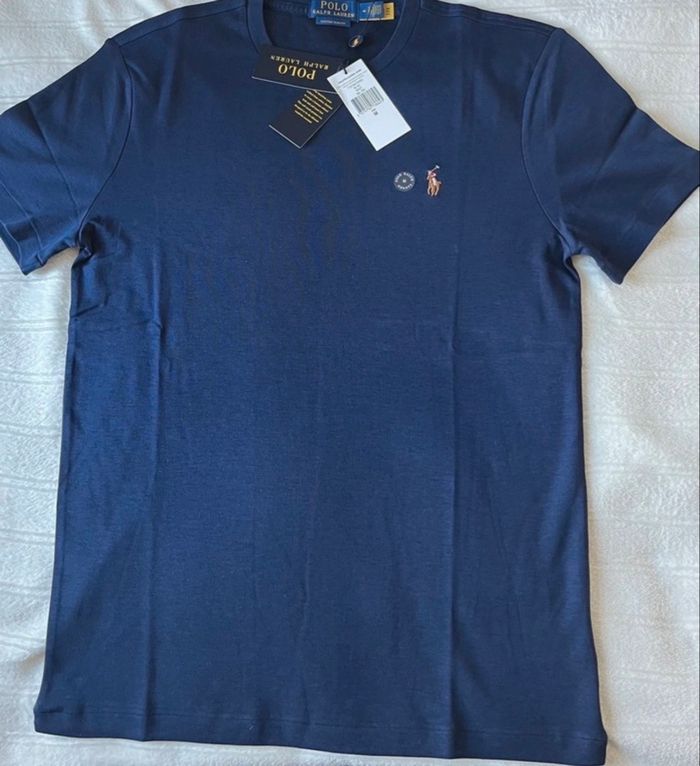 T-shirt  Ralph Lauren authentique Bleu Marine