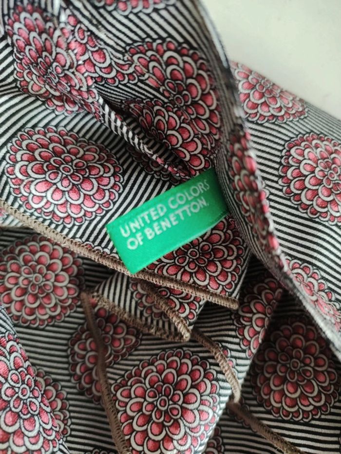 Blouse col jabot Benetton taille S - photo numéro 7