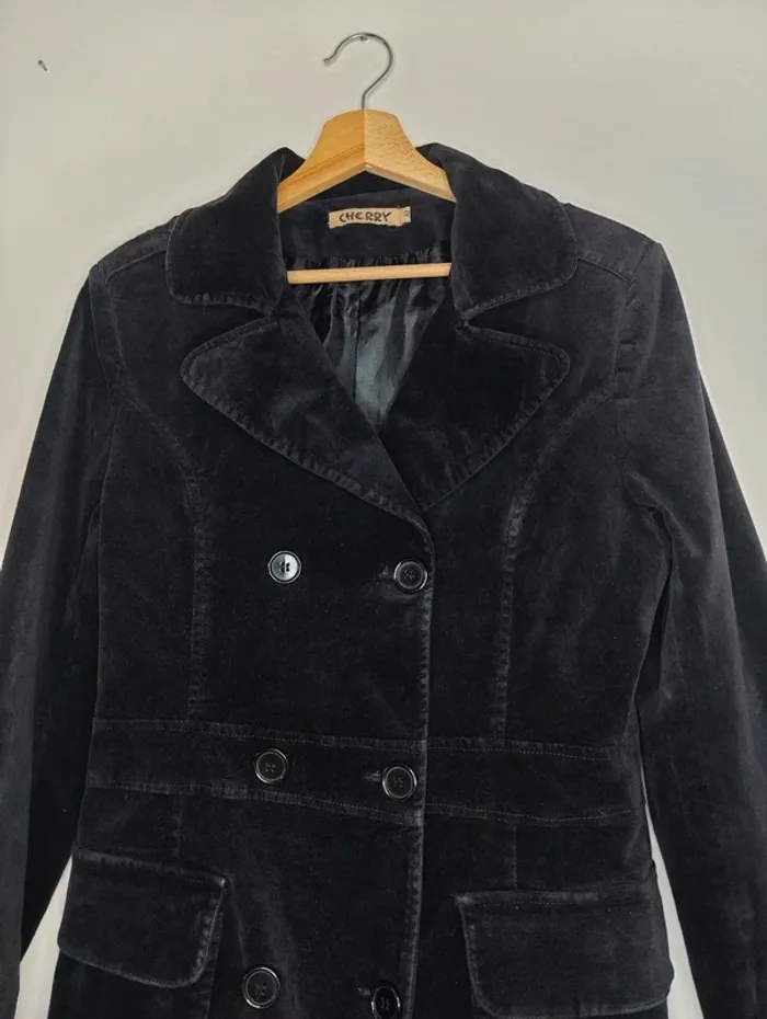 Veste caban en velours lisse Cherry T.42 - photo numéro 3