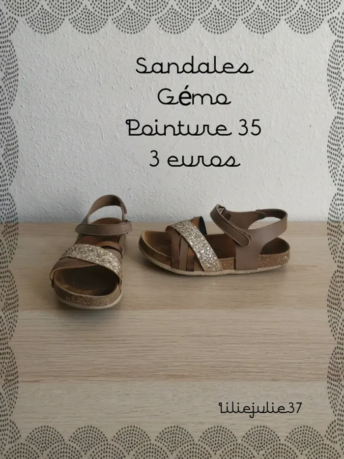 Sandales Gémo pointure 35