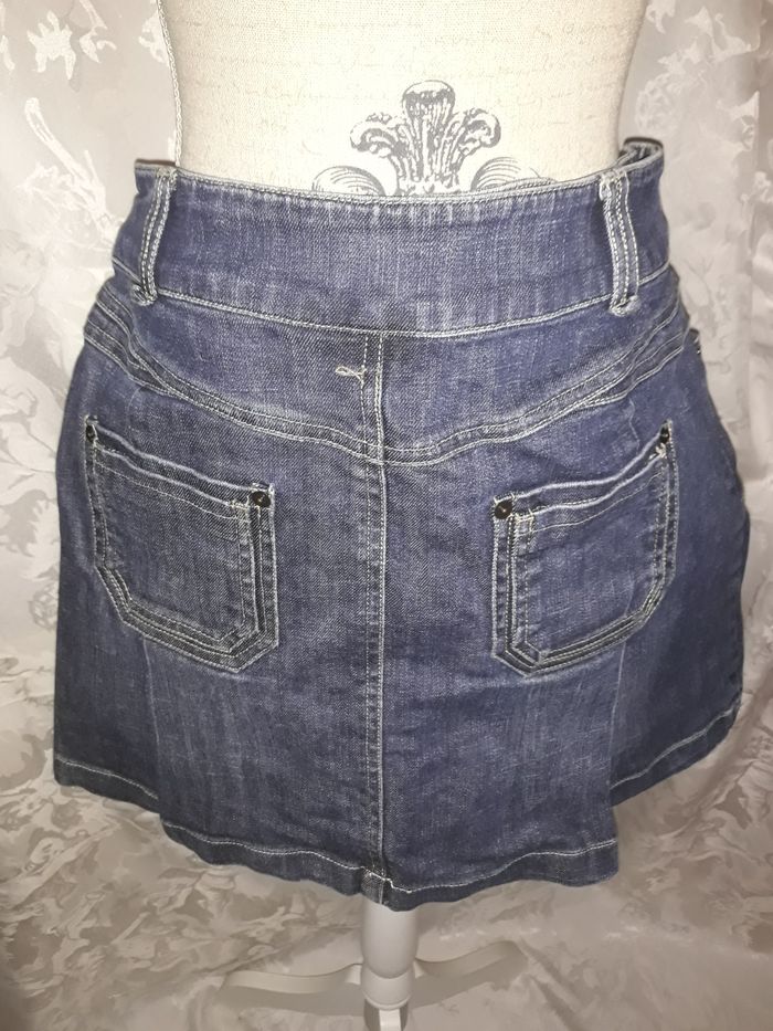 Faby27800 Jupe femme Jean "Camaïeu" Couleur : bleu T 38 - photo numéro 2