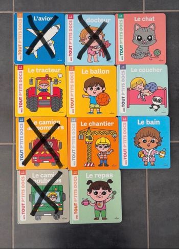 Lot de 7 livres mes p’tits docs