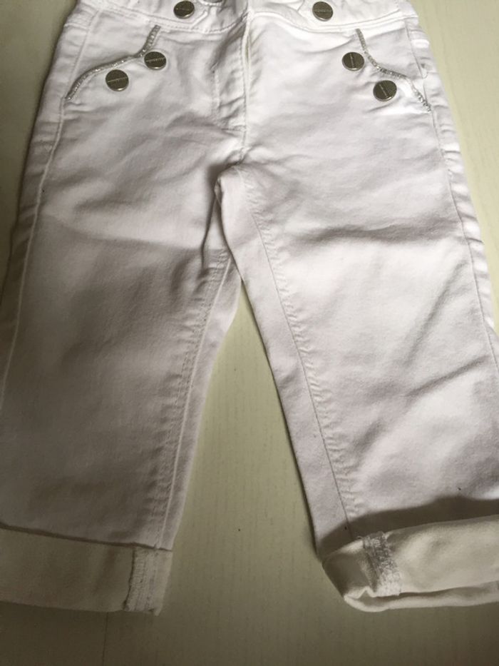 Pantacourt blanc verbaudet - photo numéro 2