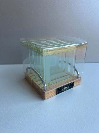 Lot de dessous de verre en verre Alizéa (neuf, emballé)