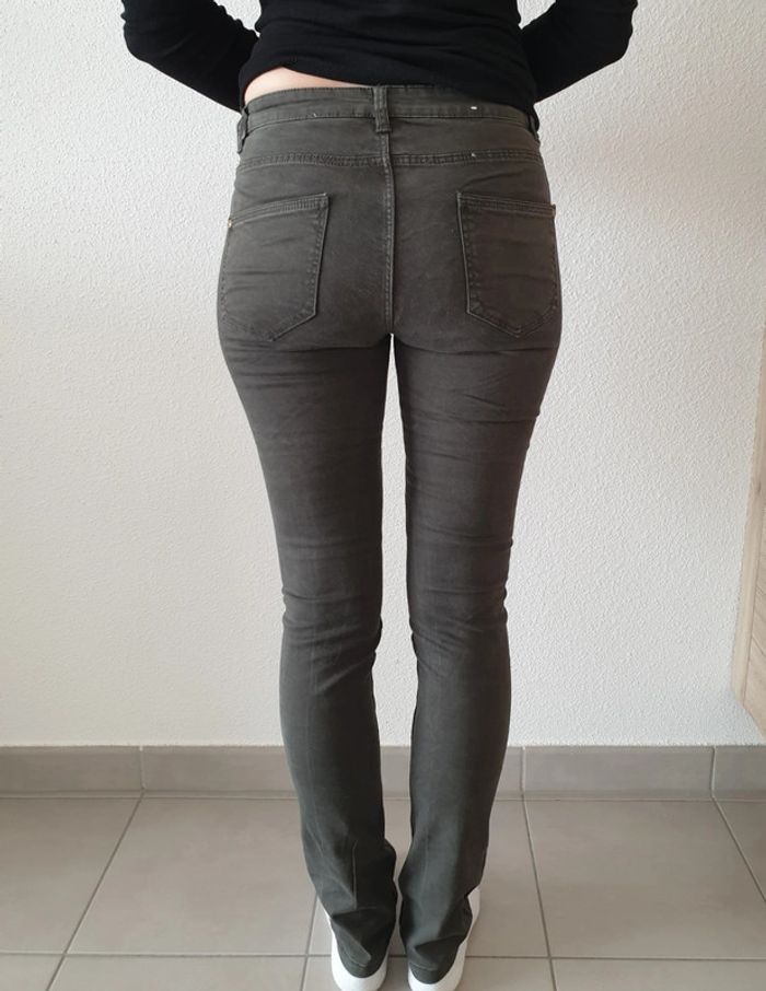 Jeans skinny kaki camaieu - photo numéro 2