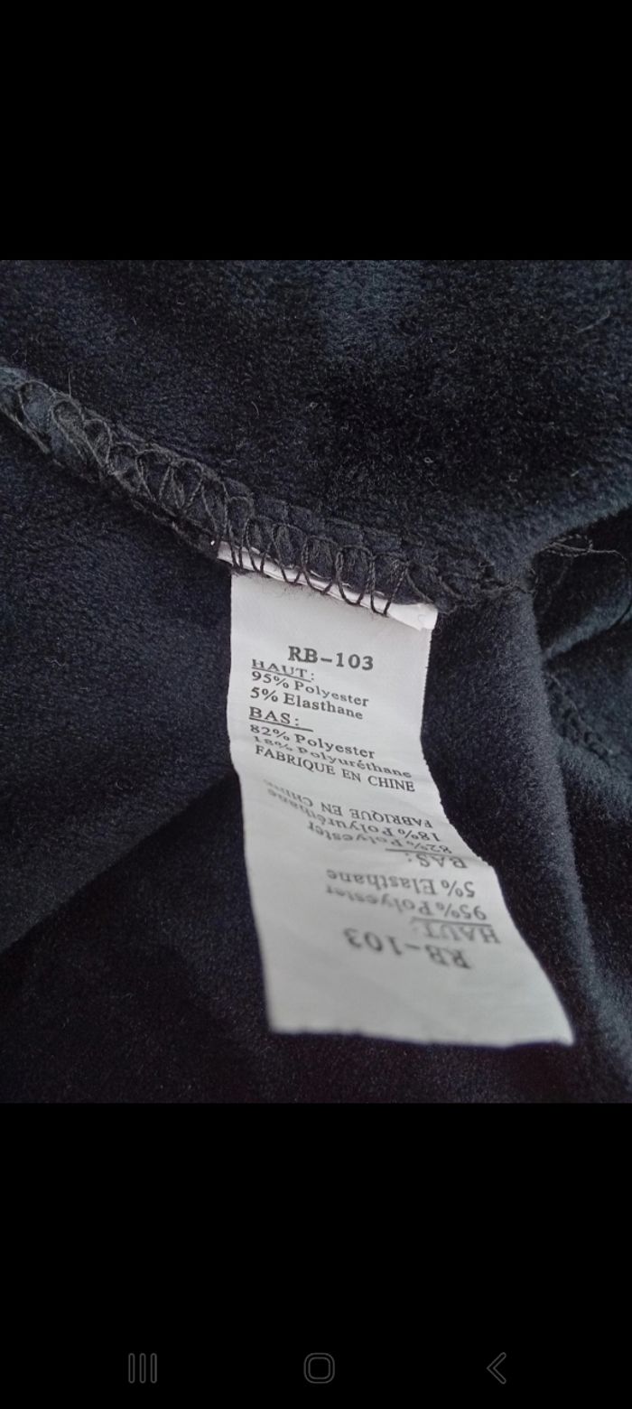 Robe bi-matiére rose et noire - photo numéro 4