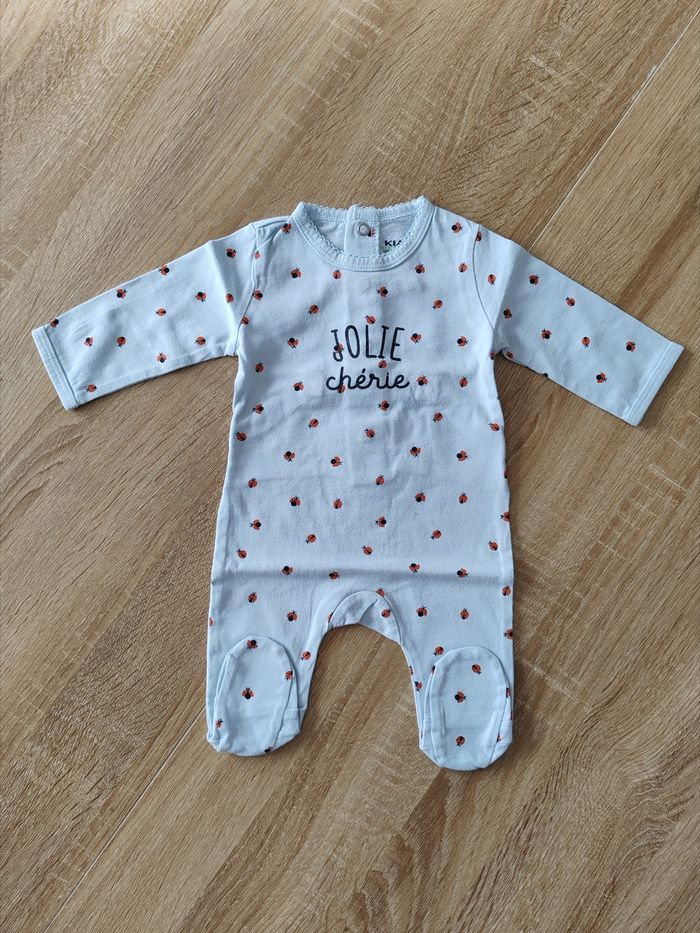 Lot pyjama léger 1 pièce Kiabi 1 mois - photo numéro 2