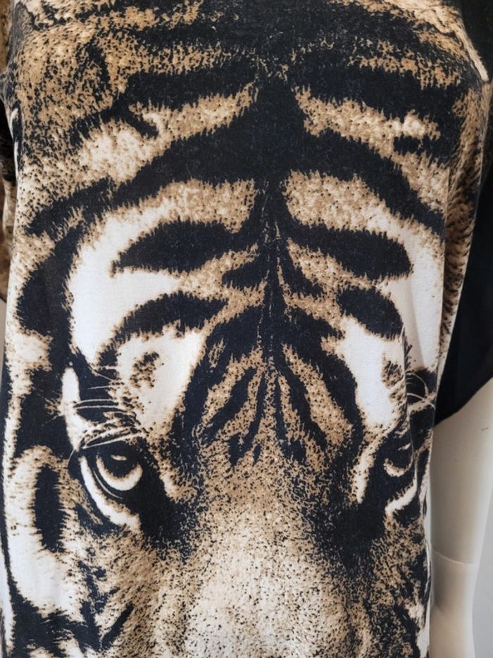 T shirt tête de tigre - photo numéro 4