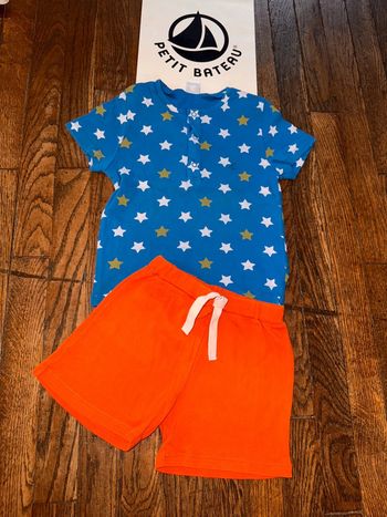 T-shirt et short petit bateau  36 mois