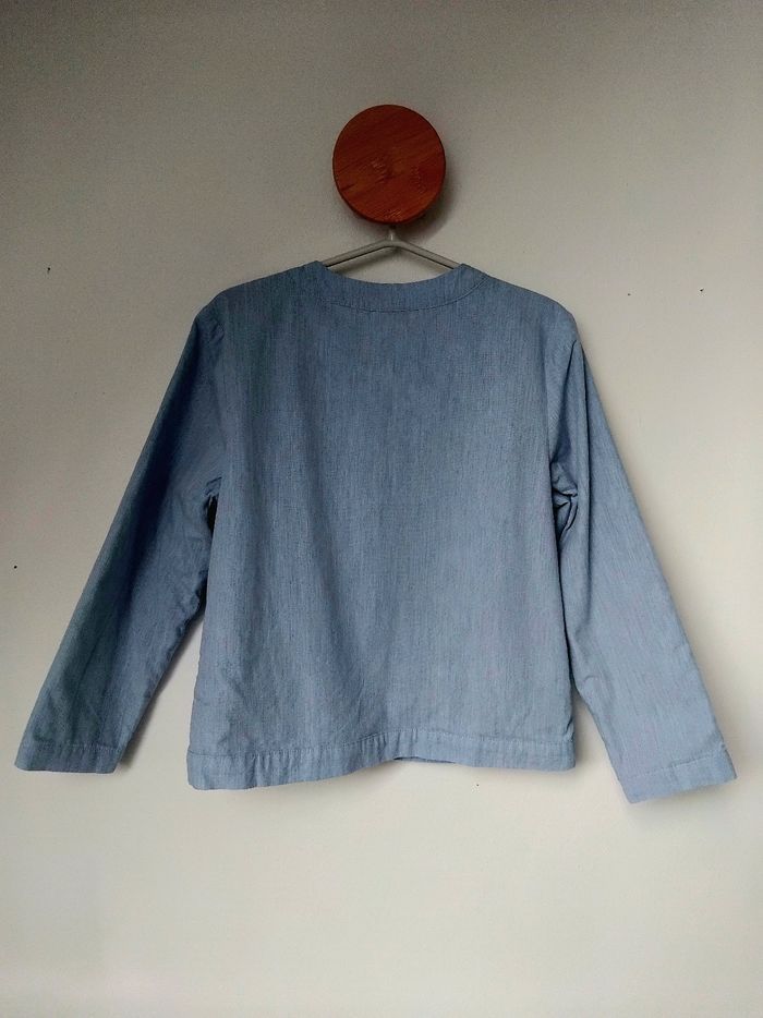 Veste Bleue Fleurs 6 ans Fille Sergent Major 🩵 - photo numéro 6