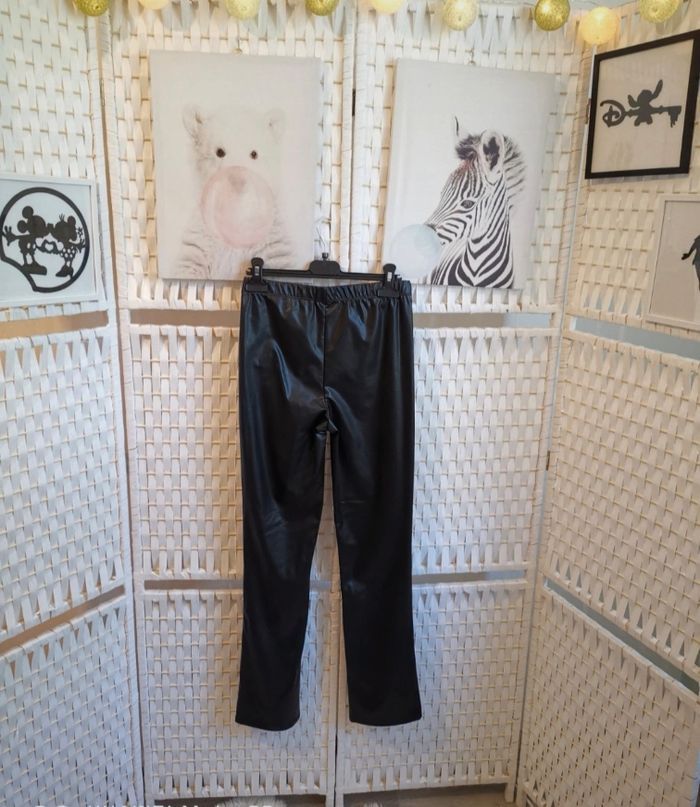 💕Jolie Legging bas evasé simili cuir fille 16ans inextenso 💕 - photo numéro 5
