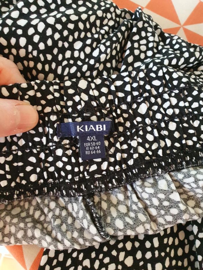 Pantalon kiabi 4 xl noir et blanc - photo numéro 3