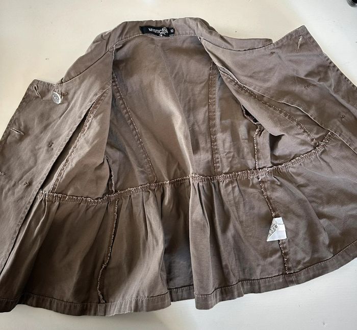 Veste marron kaki cintrée - photo numéro 5