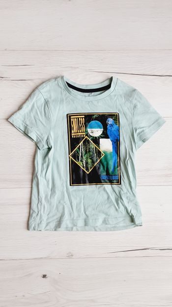 Vêtement garçon tee-shirt manches courtes perroquet Orchestra 5 ans