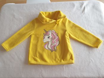 Sweat polaire jaune licorne - T92 - C&A