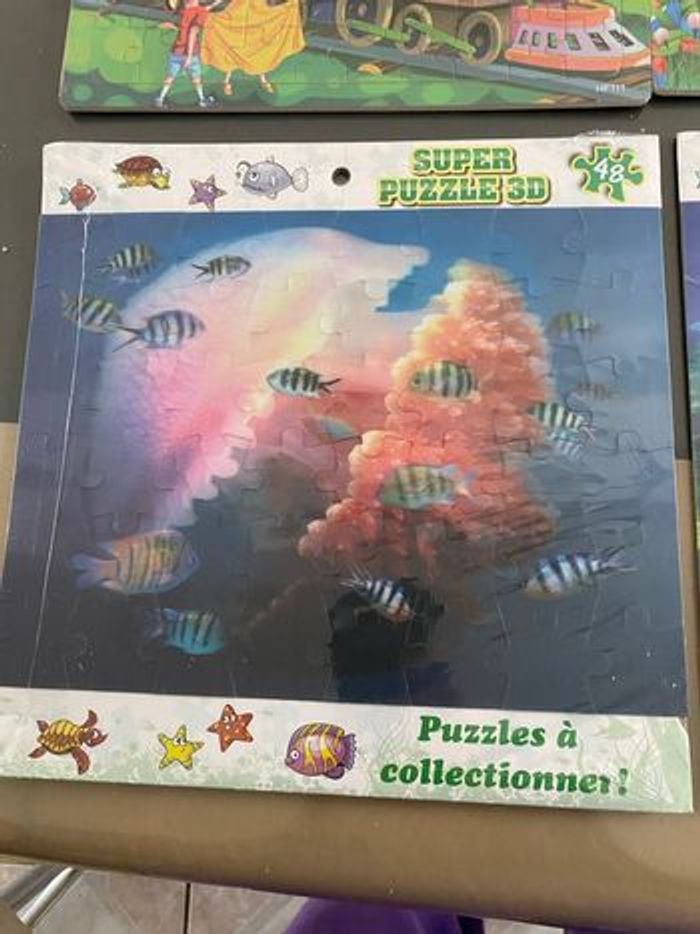 Lot 4 puzzles neufs 3D  et bois - photo numéro 4