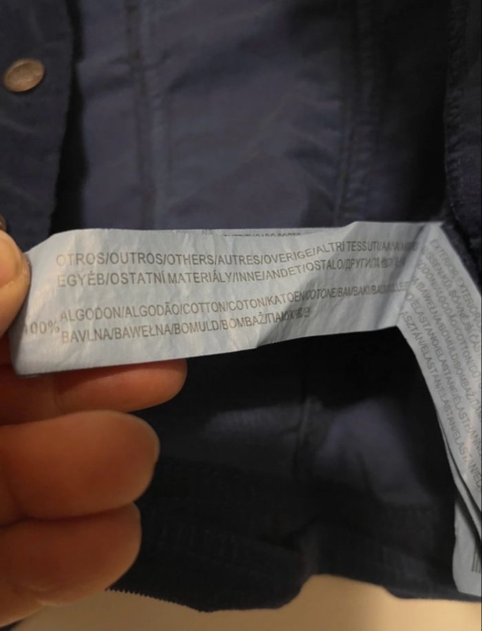 Blouson femme stradivarius taille S , bleu marine , 100% coton - photo numéro 4