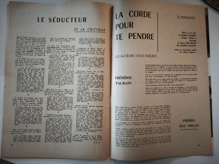 Livre théâtre l'Avant-Scène Le séducteur - 1956 - photo numéro 3