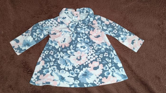 Robe fleuris col claudine