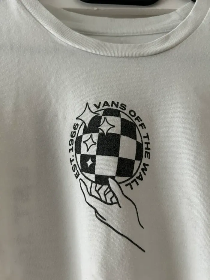 T-shirt blanc vans - photo numéro 4