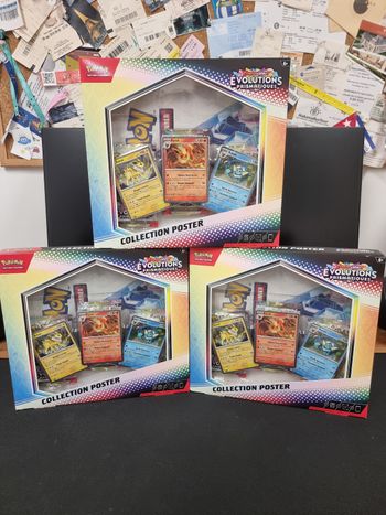 Lot 3 coffrets poster évolutions prismatiques