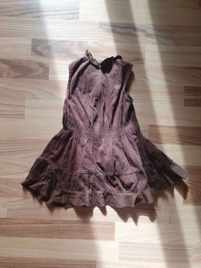 robe marese 2 ans marron fleurs - photo numéro 3