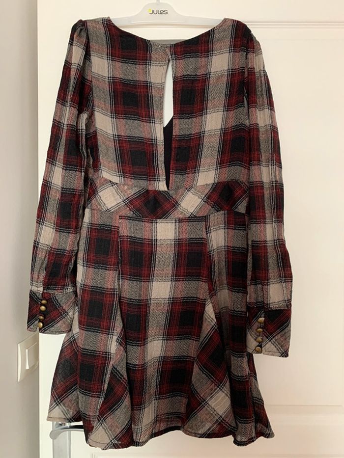 Robe courte Free People carreaux - photo numéro 2