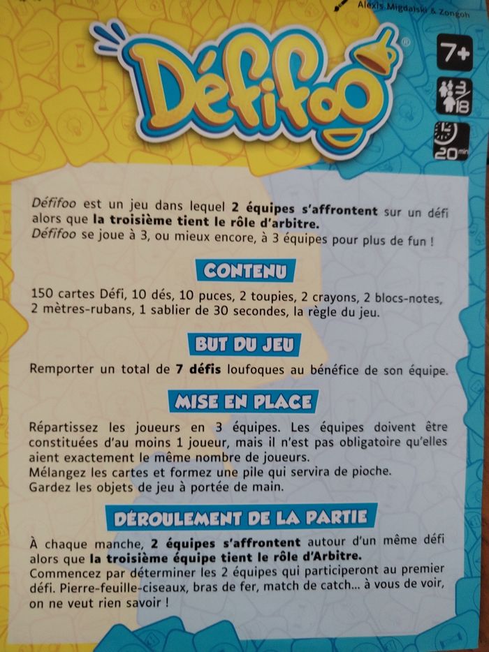 Jeu Defifoo Gihamic 7 ans + - photo numéro 5