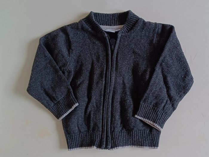 Gilet zippé 6 mois Grain de blé