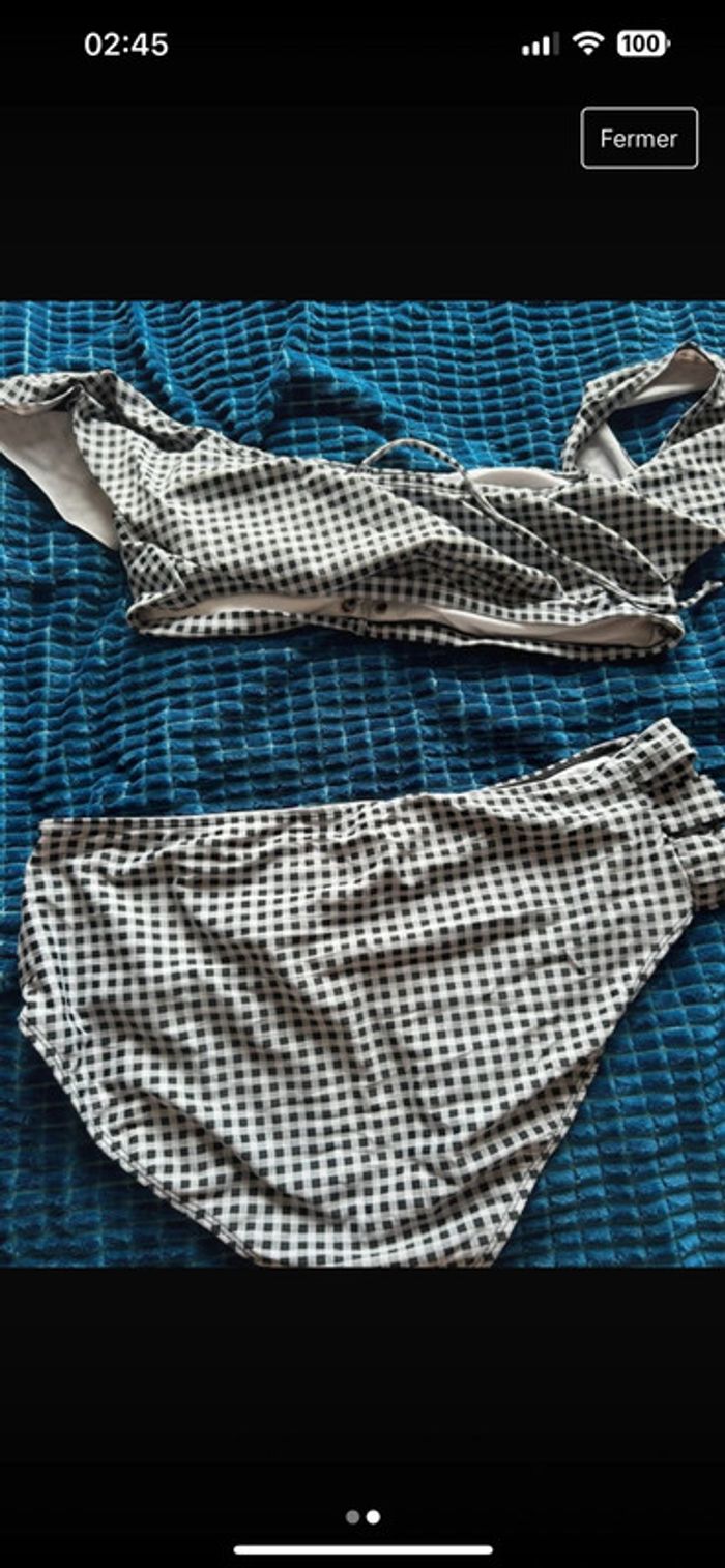 Maillot de bain à carreaux - photo numéro 2