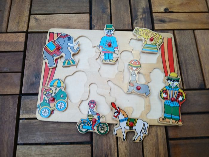 Puzzle cirque 🎪 en bois - photo numéro 2