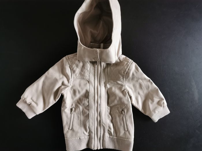 Veste beige "simili cuir beige" _garçon_9mois