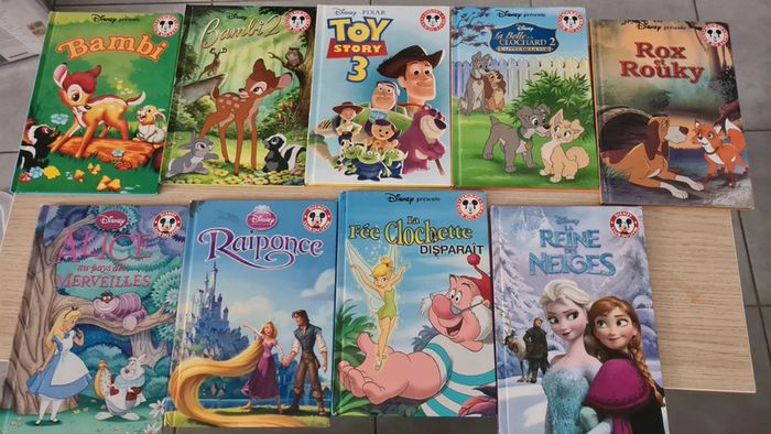 Lot 9 livres disney - mickey club du livre