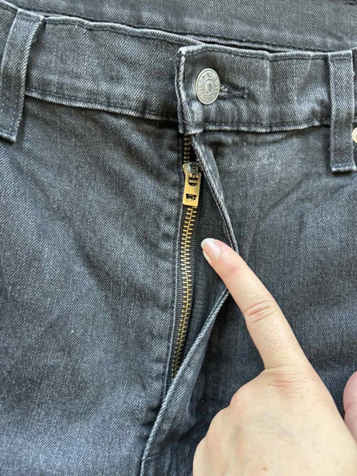 Jeans Levi’s homme 502 slim Taper W38 L32 XL/48 – Coupe fuselée noir - photo numéro 7