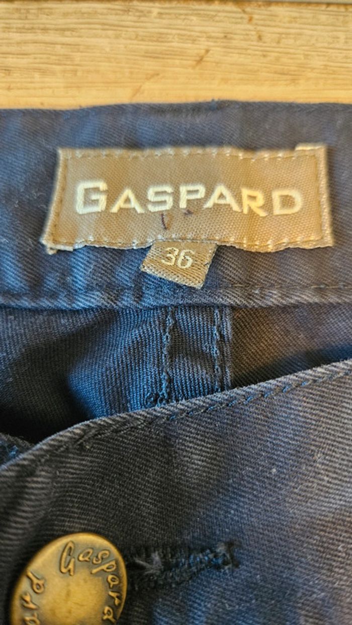Pantalon homme bleu foncé, coupe droite, Gaspard, taille 36, nickel - photo numéro 5
