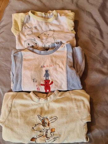 Lot de 3 pyjamas 12 mois