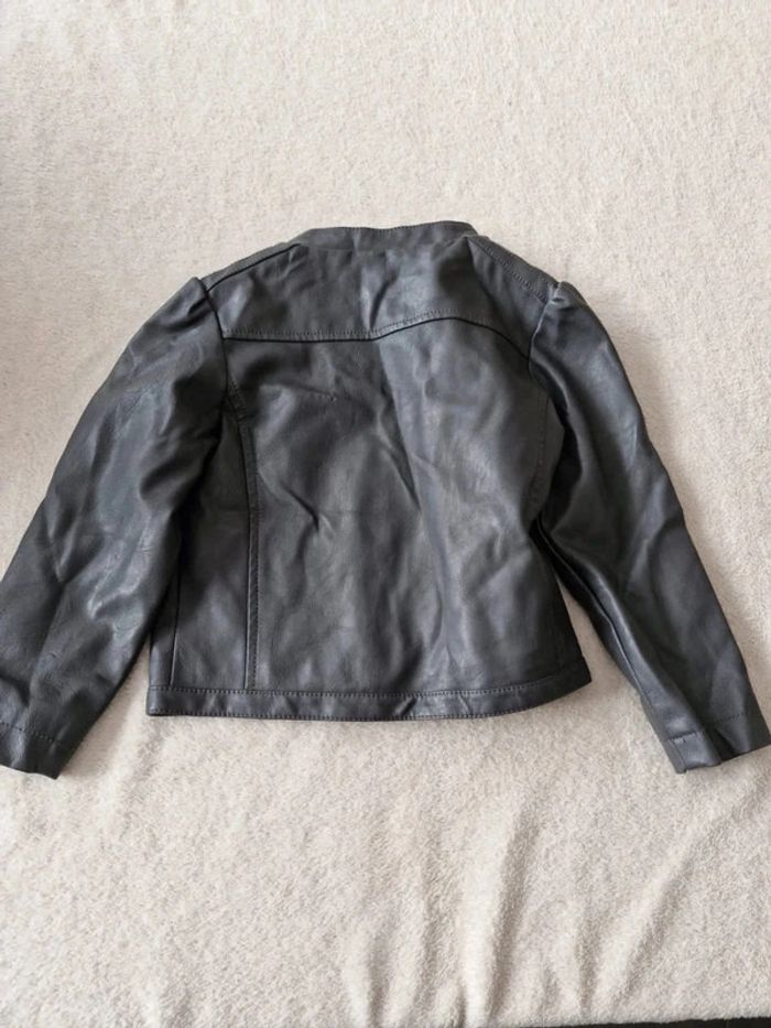 Veste imitation cuir gris - photo numéro 3