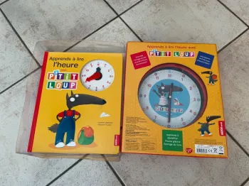 Livre Horloge P'tit Loup Apprends à lire l'heure avec horloge