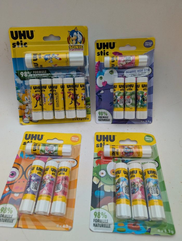 Gros lot de colle uhu neuf