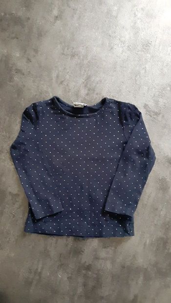 T-shirt manche longue fille 100% coton