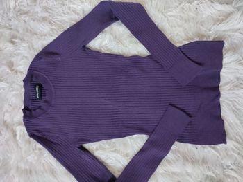 Pull côtelé Even&Odd violet xs