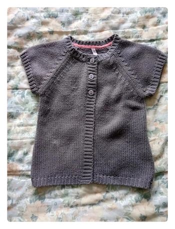 Gilet gris Gémo 8 ans