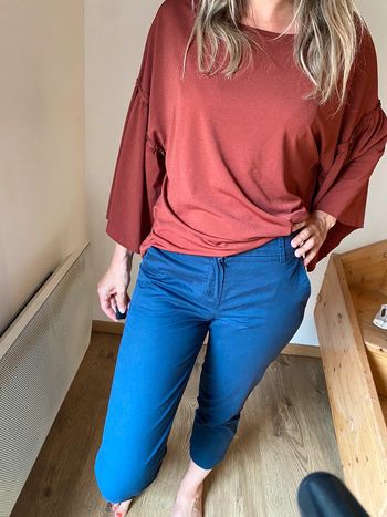 Haut bordeaux manches larges