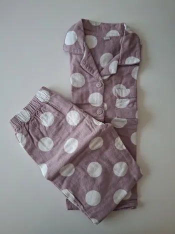 Pyjama hiver jersey mauve