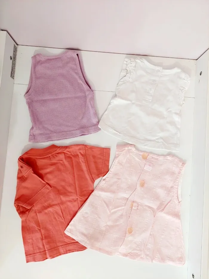 Lot t-shirt fille 3 mois - photo numéro 2