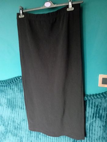 Jupe longue maille souple noire